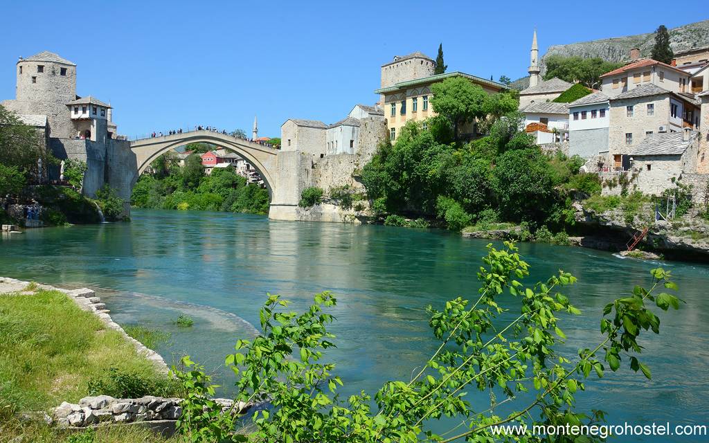 m The old bridge in Mostar