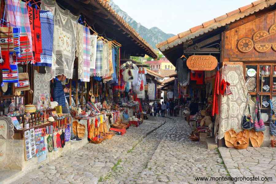 traditional bazaar in Kruje