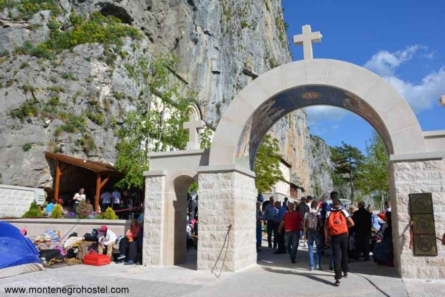 Pilgrims in Ostrog Monastery