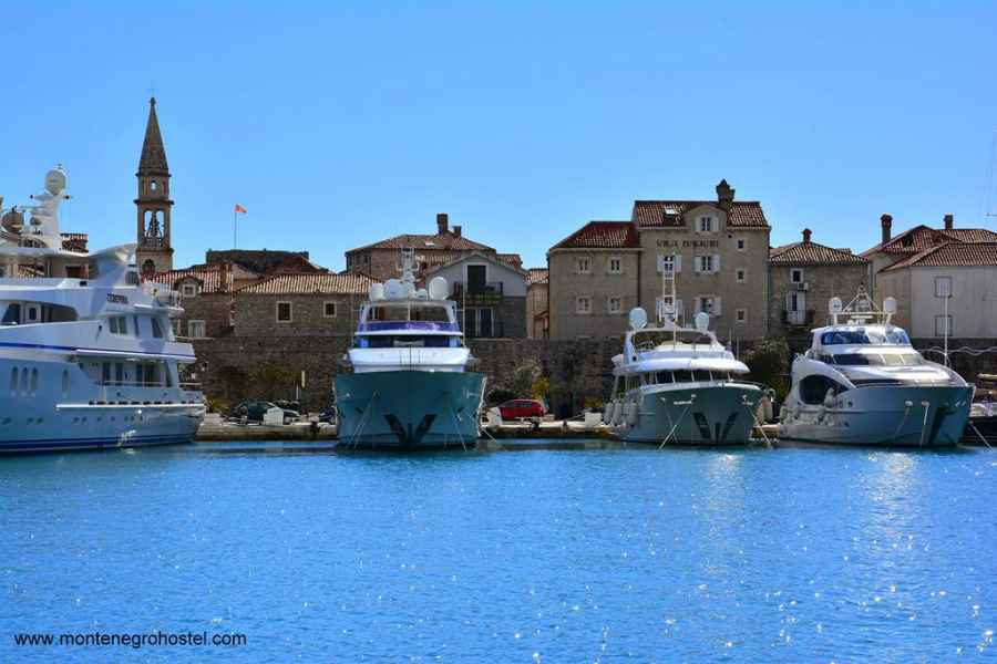 The marina of Budva