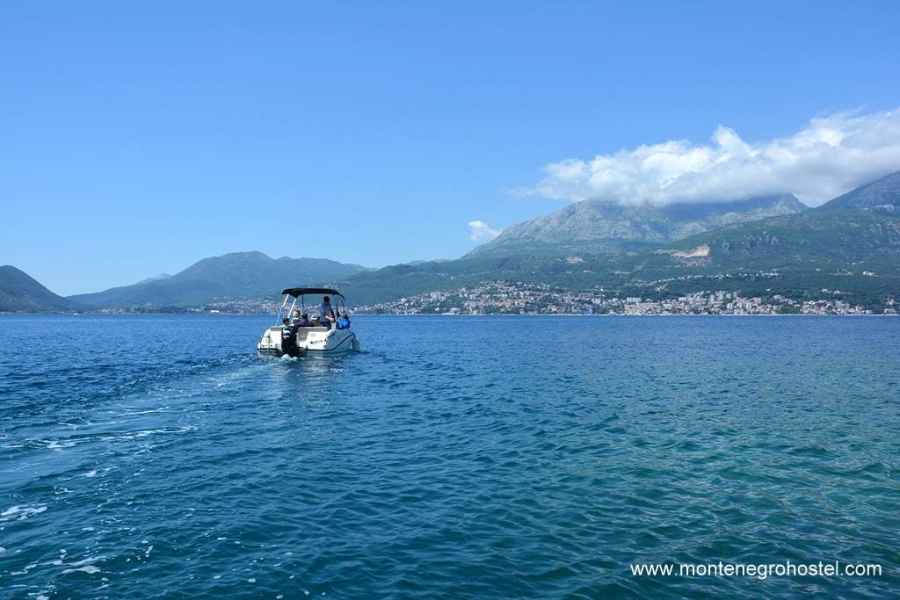 speed boat ride in the Bay of Herceg Novi