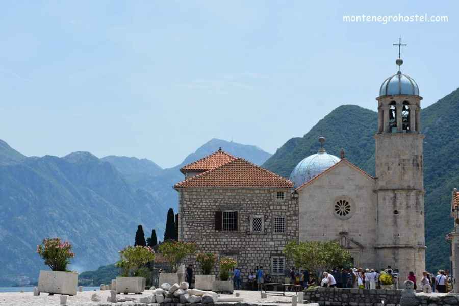 Our Lady of the Rock islet in Perast
