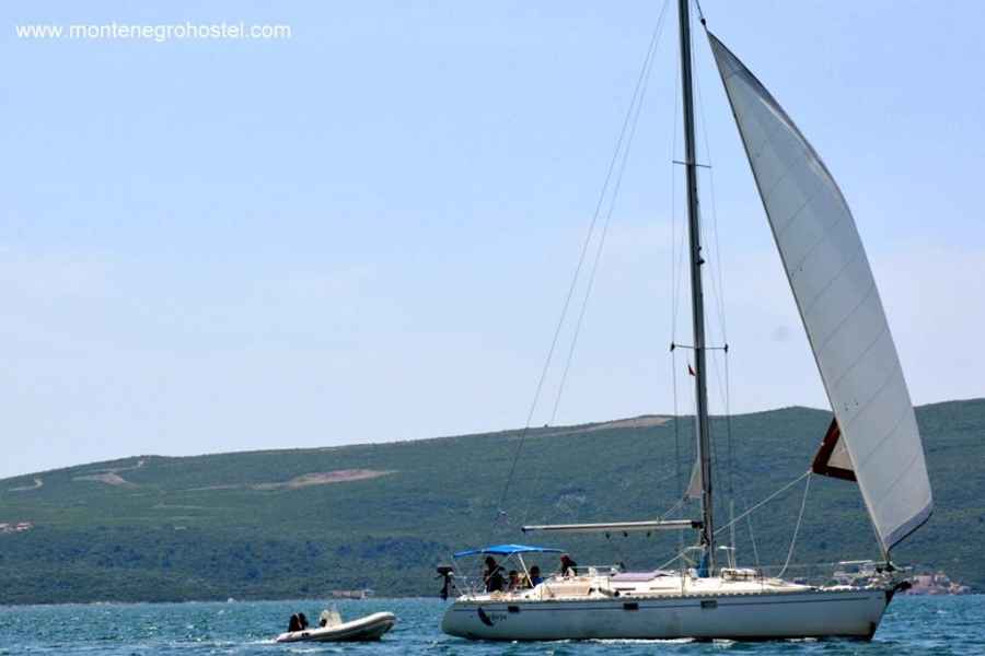 Sailing in Tivat Bay