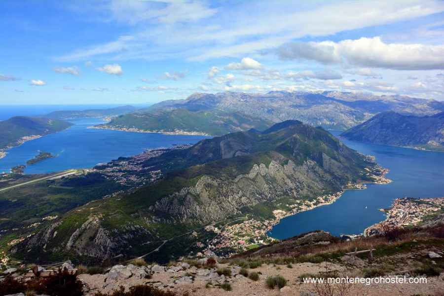 Boka Bay Panorama viewpoint from Kuk plateau (1348 m)