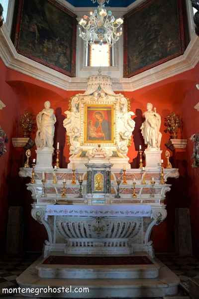 The main altar in the church