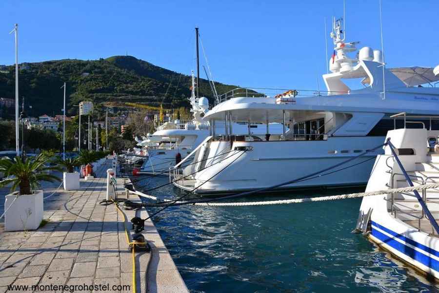 the marina of Budva