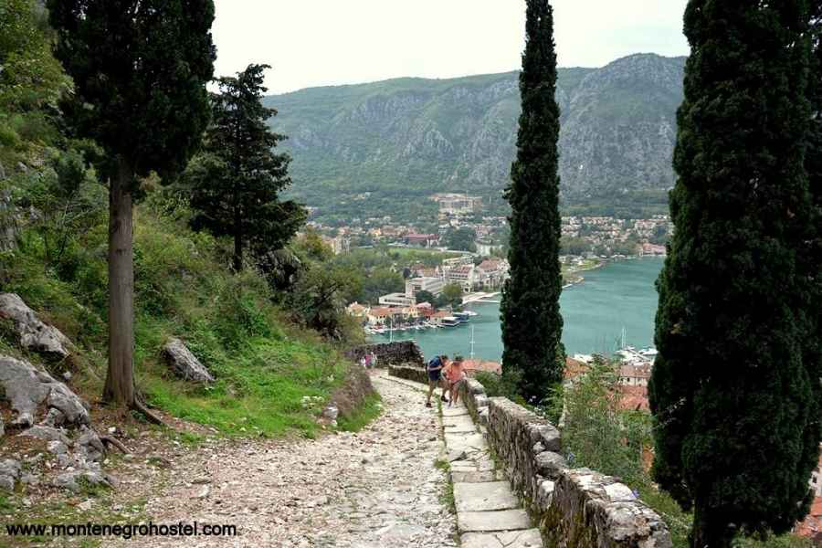 The city walls of Kotor