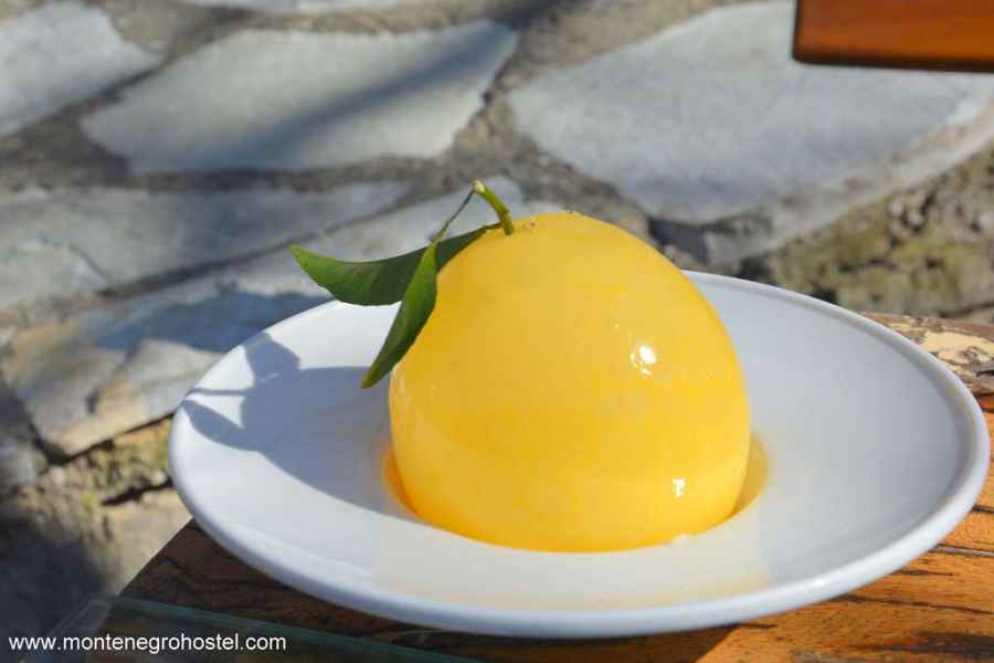 lemon sorbet with ice cream