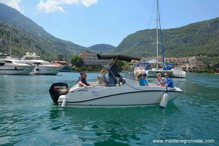 Speed boat ride to Perast