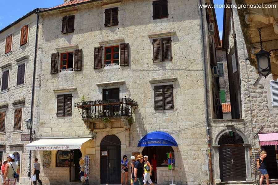 Hostel building with 6-bed dorms