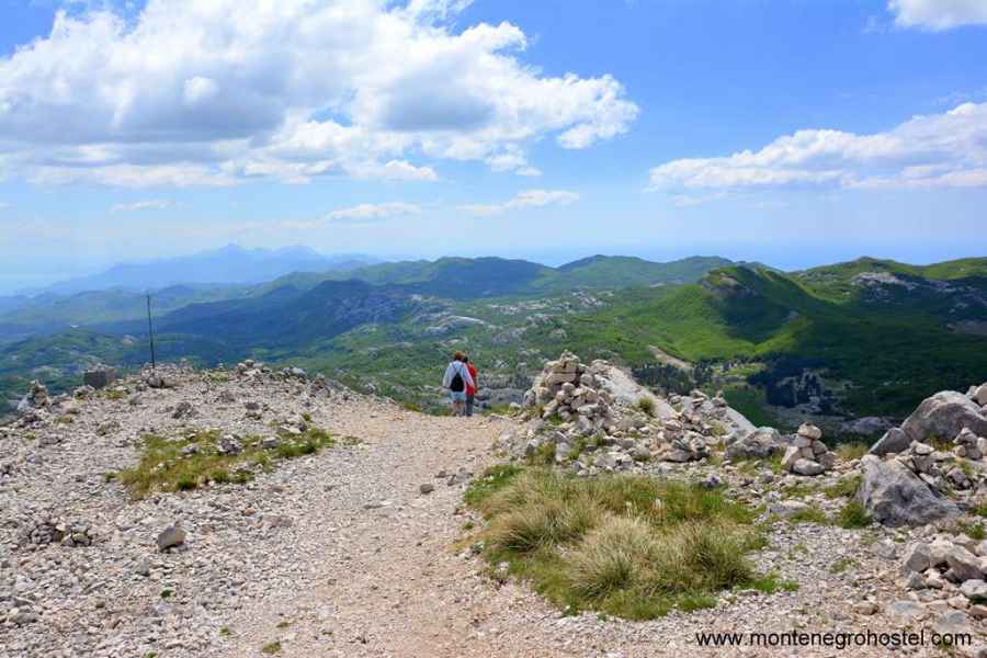 Hiking trail on Jezerski Vrh