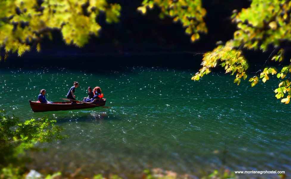 Rowing on Biogradsko Lake