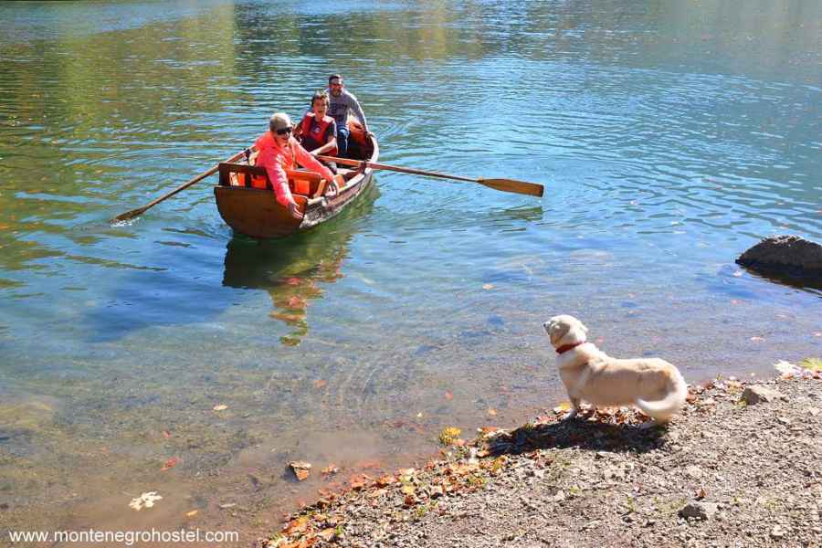 Rowing on Biogradsko Lake