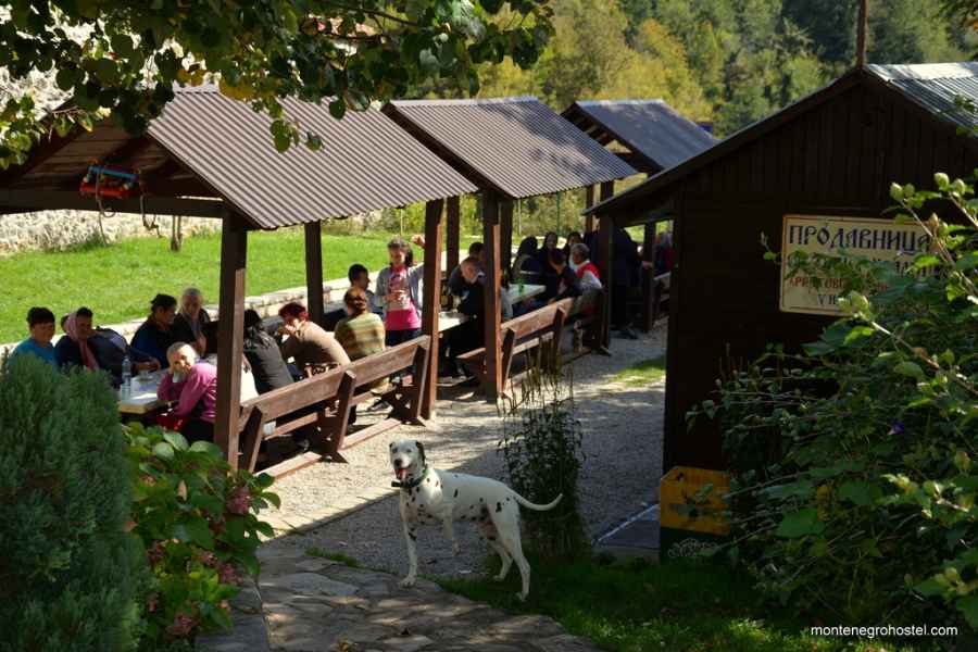 m Visitors place in Monastery Moraca