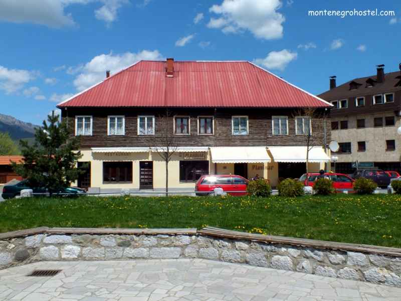 m Traditional buildings in city of Kolasin