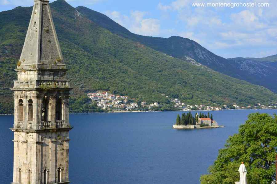 The bell tower of St. Nicholas church