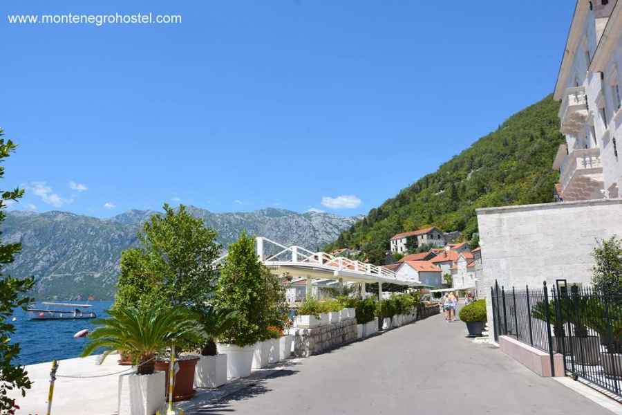 the waterfront in Perast