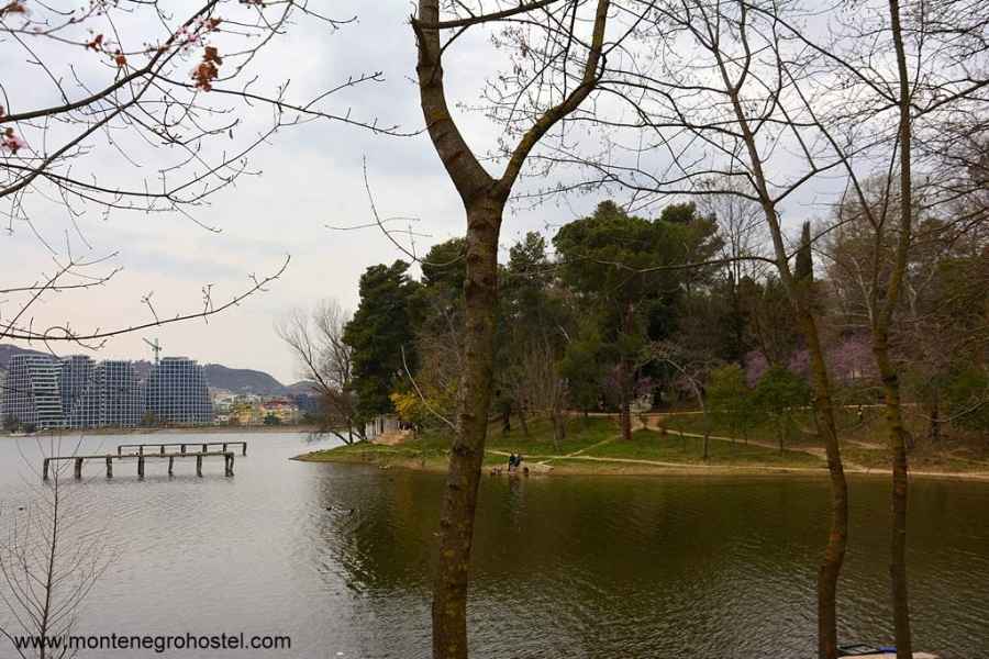 Artificial Lake Park in Tirana