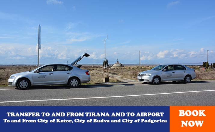 TRANSFER TO AND FROM TIRANA AND TO AIRPORT